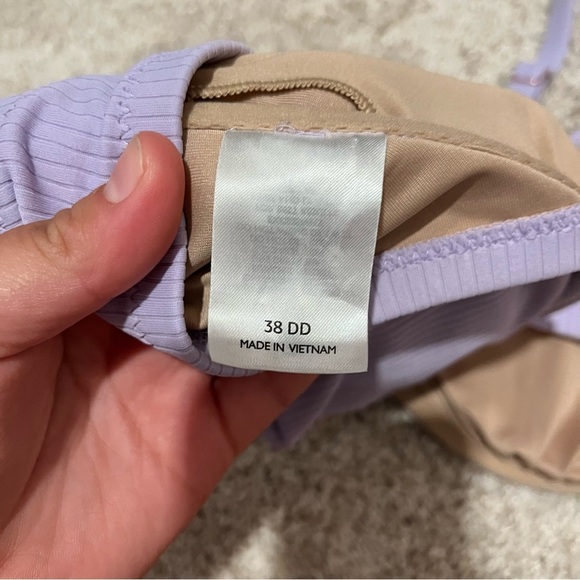 Lavender Push Up Wired Bikini Top (38DD) - Picture 3 of 3